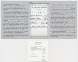 1998. 750Ft Ag "Budapest egyesítésének 125. évfordulója" T:BU Tanúsítvánnyal és ismertető ...