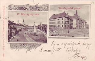 1899 Besztercebánya mit Justizpalast