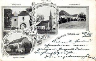 Udvard mit Restaurant