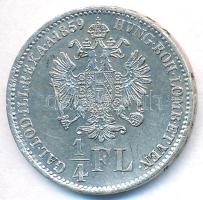 1859B 1/4Fl Ag "Ferenc József" T:2 ph.