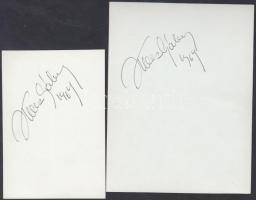 1964 Koncz Gábor(1938-) Kossuth- és Jászai Mari-díjas magyar színész aláírása az őt, valamint Sólyom...