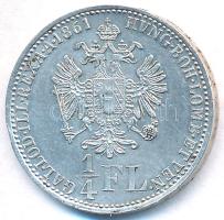Ausztria 1861A 1/4Fl Ag T:2 Austria 1861A 1/4 Florin Ag C:XF