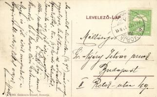 Nagylég, Velky Lég; Katolikus templom, iskola. Kiadja Goldstein József / catholic church, school