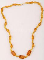 Borostyán nyaklánc, 66 cm