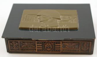 cca 1974 Varsói szerződés összfegyvernemi hadgyakorlat dombornyomott emlékdoboz "A szocialista ...