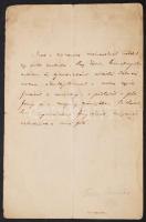 cca 1910 Falu Tamás (1881-1977) költő saját kézzel írt 2 db verse, valamint hozzáfűzött jegyzete. &q...