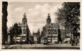 Budapest V. Apponyi tér, villamos, Klotild paloták (EK)