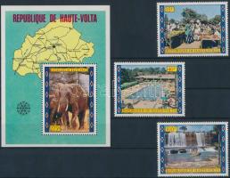 Turizmus sor + blokk, Tourism set + block