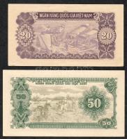 Vietnam 1951. 20D színvariáns T:II+ + 50D színvariáns T:I