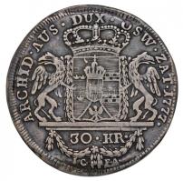 Lengyelország / Galícia és Lodoméria 1777IC-FA 30kr Ag "Mária Terézia" vésett fej (9,1g) T...