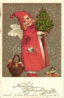 Christmas, angel, B & R 7611. s: M.F.L.