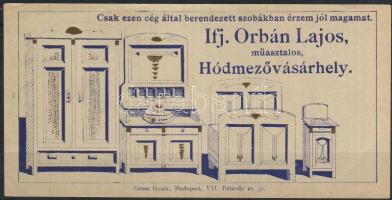 Dekoratív számolócédula/Dekor Zahlzetter