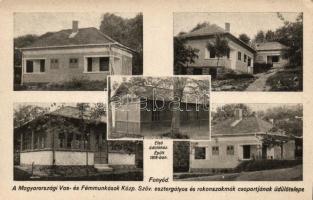 Fonyód, A Magyarországi Vas- és Fémmunkások Központi esztergályos és rokonszakmák csoportjának üdülőtelepe, kiadó Karácsony Sándor