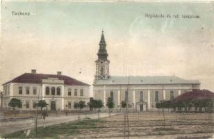 Túrkeve, Népiskola, Református templom (EK)