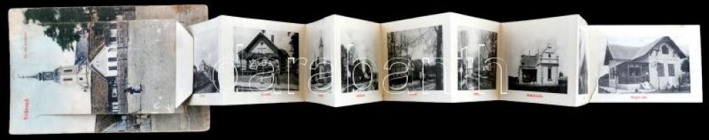 Balatonszárszó, Szárszó; Evangélikus református templom, leporellolap belül Pongrácz Béla üzletével ...