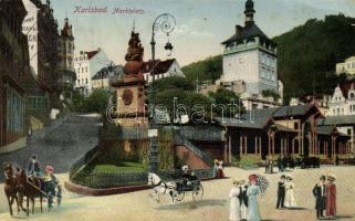 Karlovy Vary, Karlsbad; Marktplatz / market place (EK)