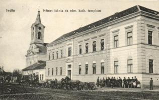 India, Indija; Német iskola, katolikus templom / german school, catholic church