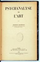 Baudouin, Charles: Psychanalyse de l'art. Paris, 1929, Librairie Félix Alcan. Félvászon kötésbe...