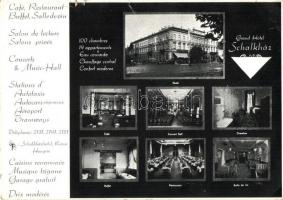 11 db VEGYES magyar városképes lap, vegyes minőség; szállodák / 11 mixed Hungarian town-view postcar...