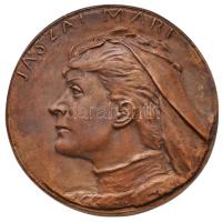 ~1955-1976. "Jászai Mari-díj III. fokozat" jelzetlen Br díjérem eredeti tokban (78mm) T:1-  Hungary ~1955-1976. "Mari Jászai Award, IIIrd Grade" Br award medal in original case without makers mark (78mm) C:AU