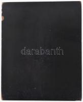 1925. "Kereskedő Ifjak Társulata - 1925.VI.14." Br plakett fatalpon (113mm). Szign.: Gere ...