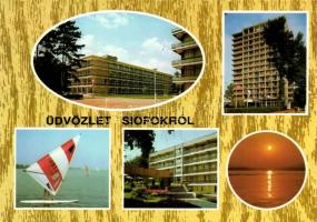 39 db MODERN balatoni városképes lap, vegyes minőségű / 39 modern Hungarian postcards, lake Balaton, mixed quality