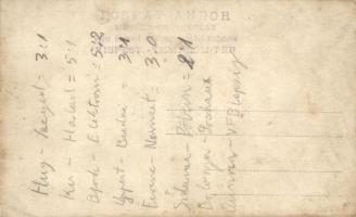 Kispest labdarúgócsapat; Posfay Andor fényképész felvétele / Hungarian football team, photo