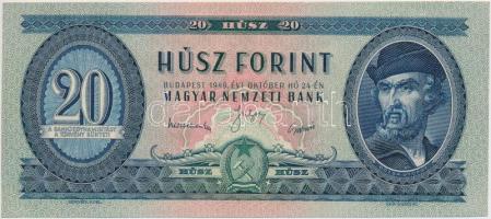 1949. 20Ft T:I Hungary 1949. 20 Forint C:UNC Adamo F10