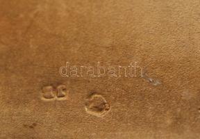 Ezüst (Ag.) cigarettatárca, jelzett osztrák címeres mini plakettel, "Von der Makówka bis zur St...