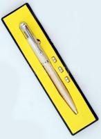 Retró világítós golyóstoll, három pótelemmel, saját tokjában