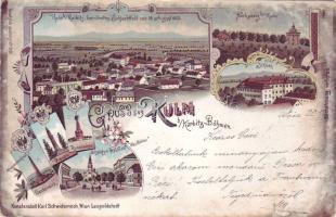 1898 Kulm mit Kriegerdenkmal Litho