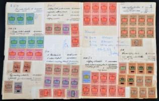 241 db Forgalmiadó bélyeg füzetben