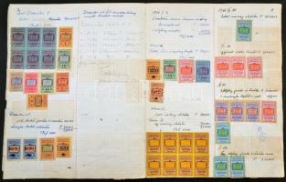 241 db Forgalmiadó bélyeg füzetben