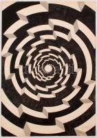 Olvashatatlan jelzéssel: Fogaskerekek. Ceruza, papír, 40×27 cm