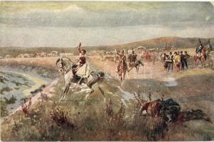 4 db RÉGI motívumlap; Petőfi folklór / 4 old motive cards; Petőfi folklore cards