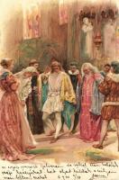 10 db RÉGI motívumlap; művész / 10 old motive cards; art