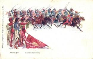 17 db RÉGI motívumlap, vegyes minőség; művész, üdvözlő, katonai, folklór / 17 old motive cards, mixe...