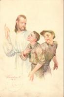 A cserkész egyeneslelkű, A Magyar Cserkészszövetség kiadása / Hungarian scout s: Márton