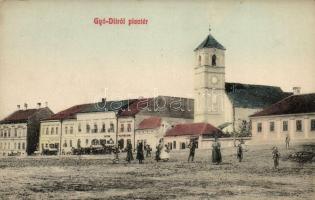 Gyergyóditró, Ditró, Ditrau; Piactér, Brassói Lapok kiadása / market place