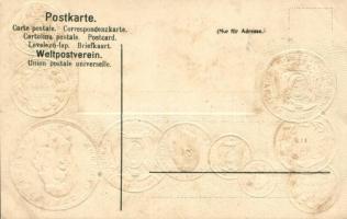 Ecuador, set of coins, flag, Emb. litho (fl)