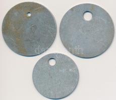 3db-os Csepel bárca tétel: "Vas és acélöntő karbantartó" (2x) + "Vas és acélöntödéje ...