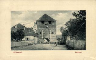Korpona, Várkapu, kiadó Ruzsinak Antal / castle gate (small tear)