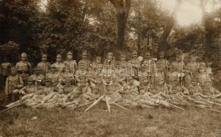 Hungarian soldiers, group photo, 'Scaffer Armin udvari fényképész felvétele'