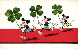 Mickey Mouse, clover