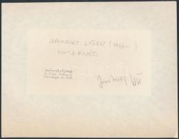 1983 Jankovszky György(1946-): New York, hátoldalon feliratozva, pecséttel jelzett, kartonra ragaszt...