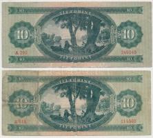 1949. 10Ft (2x) T:III,III-