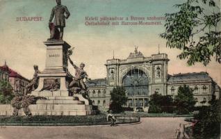 Budapest VII. Keleti pályaudvar, Baross szobor (wet damage)