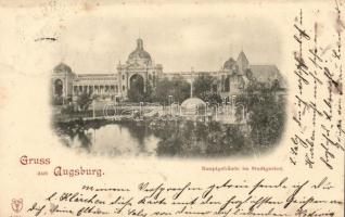 Augsburg, Hauptgebäude im Stadtgarten / Main building in the city garden (fl)