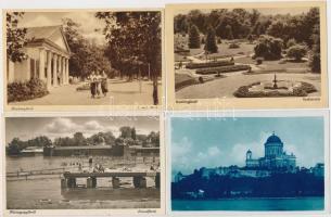 113 db RÉGI magyar városképes lap, vegyes minőség / 113 old Hungarian town-view postcards, mixed quality