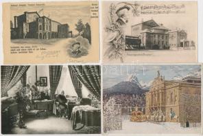 192 db RÉGI motívumlap, vegyes minőség; zenész, operák / 192 old motive cards, mixed quality; musici...